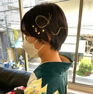 ヘアアレンジ ボブ/髪質改善/ soiナカジママドリのヘアスタイル