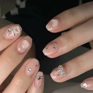 ネイル By moonネイル 🌷ワンホン/韓国風のネイルデザイン