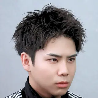 メンズ メンズ特化/パーマ/ ブリーチ/福島 千颯のヘアスタイル