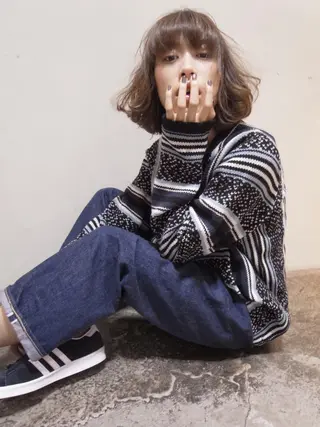 ショート カラー 北條 優輝のヘアスタイル