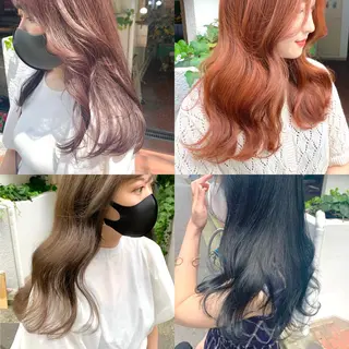 セミロング カラー ヘアアレンジ SALOWIN原宿ash店所属・憧れの艶ハイトーンへ 🌙サイダサキのヘアスタイル