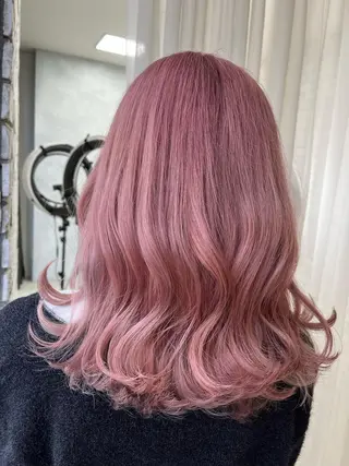 セミロング u n aのヘアスタイル