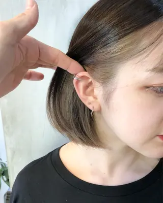 ショート カラー ボブ×縮毛矯正 ryotaのヘアスタイル