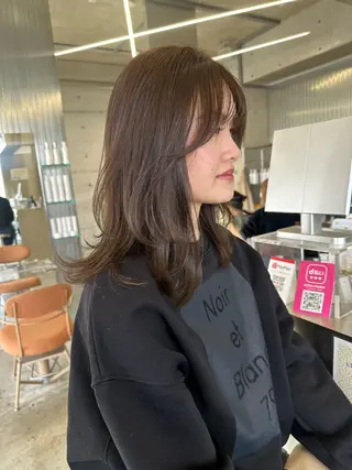 セミロング YUIMARL岡山店 HONOKAのヘアスタイル