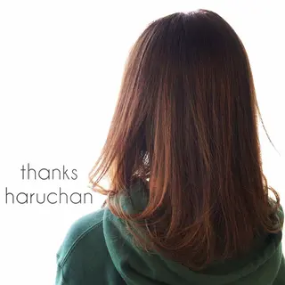 ミディアム カラー パーマ ヘアアレンジ 表参道Lise おおいしおりのヘアスタイル