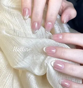 ネイル RAFFINE 月🦋🩵のネイルデザイン
