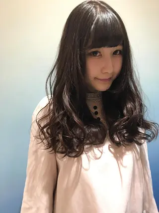 セミロング カラー 🌈評価No.1🌈 艶髪カラー❌エクステのヘアスタイル