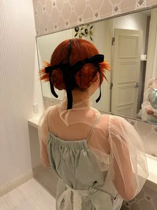 ヘアアレンジ 大口 楓のヘアスタイル