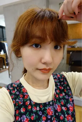 カラー 暖色/パーマ 🌼クニトウメイのヘアスタイル