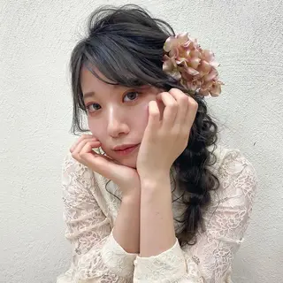 ロング ヘアアレンジ 林 瑠夏のヘアスタイル