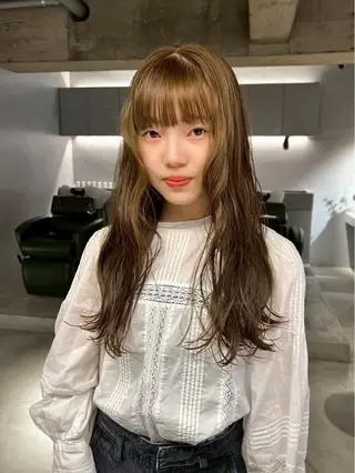 カラー 加古 遥のヘアスタイル