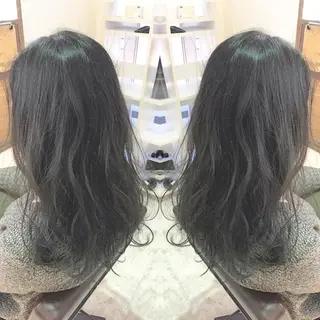 セミロング ロング カラー 青木 茂樹⭐️ 透明感カラーのヘアスタイル