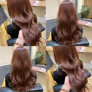 ロング カラー 艶カラー/韓国顔周り 🎀mamiのヘアスタイル