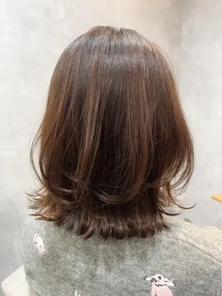 ミディアム カラー 中村 ひなたのヘアスタイル