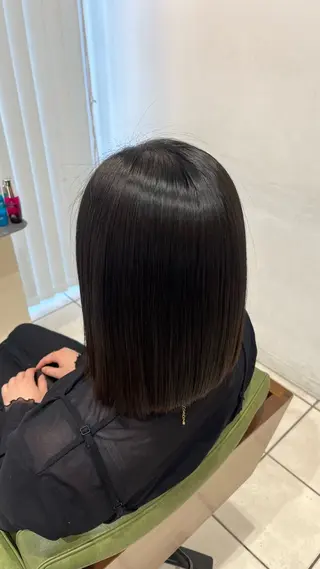 ミディアム パーマ ふかや まりかのヘアスタイル