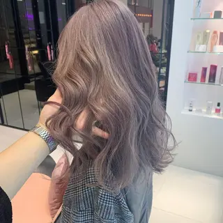 セミロング カラー ハッシュカット/ハイ トーン/MANAMIのヘアスタイル