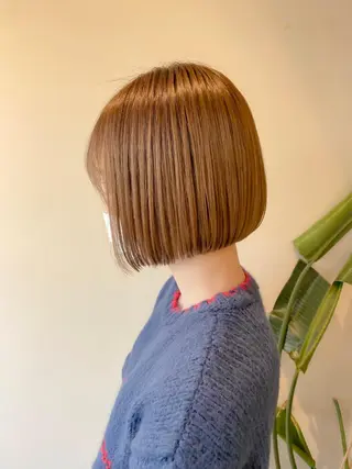 ショート レイヤー/韓国/ボブ 縮毛矯正/畠中ケントのヘアスタイル