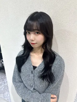 セミロング カラー 🪞個室サロン/韓国 艶髪/keito🪞のヘアスタイル