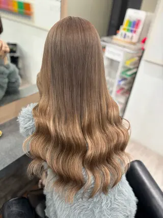 ロング カラー 横浜/エクステ特化× 艶カラー/あいかのヘアスタイル