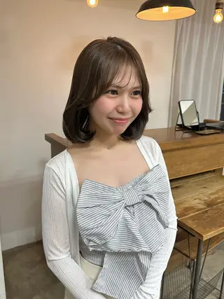 ミディアム NAGISA 🎀透明感カラー🎀のヘアスタイル
