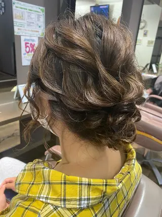 ミディアム ヘアアレンジ pep所属・pep natsumiのヘアスタイル