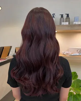 ロング カラー 暖色カラー🍒スパ/ canna‎🤎のヘアスタイル