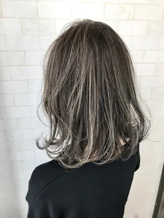 ミディアム カラー 神野 雅樹のヘアスタイル