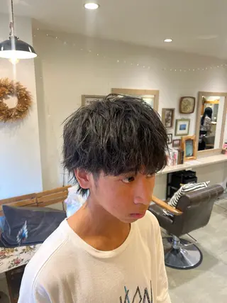 ショート メンズ Lamp所属・🌀メンズパーマ🌀 🐏丸山祐宇🐏のヘアスタイル