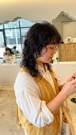 ロング パーマ 誰よりも丁寧なカット 🍀小林輝のヘアスタイル