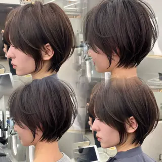 ショート カラー 💎白髪ぼかし💎 ウメダナオヤのヘアスタイル