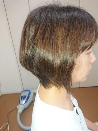 ミディアム カラー Salon de with根本博史のヘアスタイル