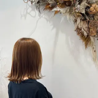 ミディアム 松本 玲菜のヘアスタイル