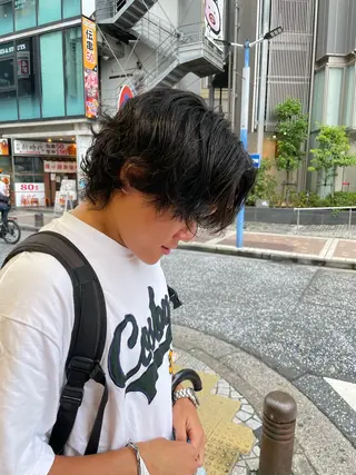 パーマ メンズ ブリーチ超特化美容師 ☯️ルカ✡️💫のヘアスタイル