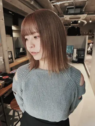 ミディアム 前野 日奈のヘアスタイル