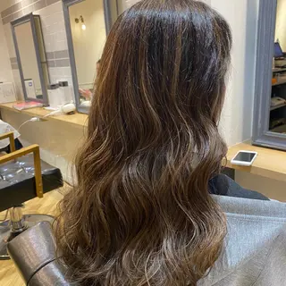 ロング カラー 艶カラー/韓国顔周り 🎀mamiのヘアスタイル