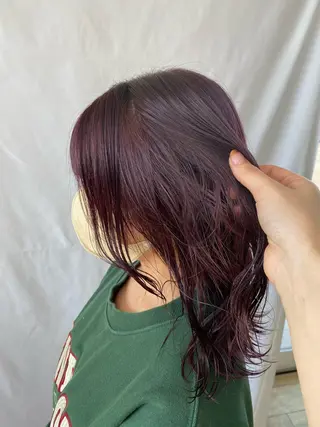 セミロング カラー 鹿児島 聖来のヘアスタイル