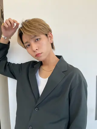 パーマ メンズ 波巻きスパイラル 近藤剛　浦和のヘアスタイル