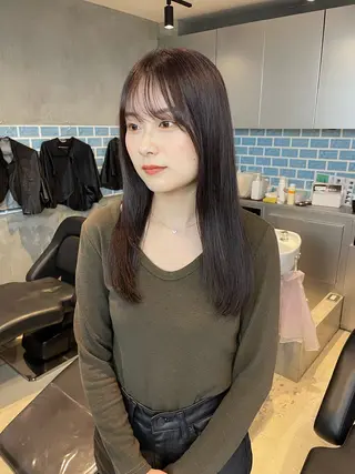 セミロング カラー VIE表参道所属・艶感カラー💫 りょお🫧のヘアスタイル