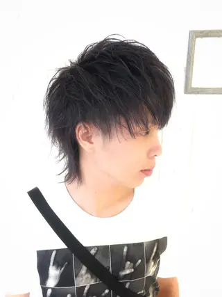 ショート カラー パーマ メンズ メンズカット 三村洸斗のヘアスタイル