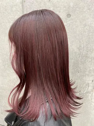 セミロング カラー 巻ける縮毛矯正🌸 勝倉　麗のヘアスタイル