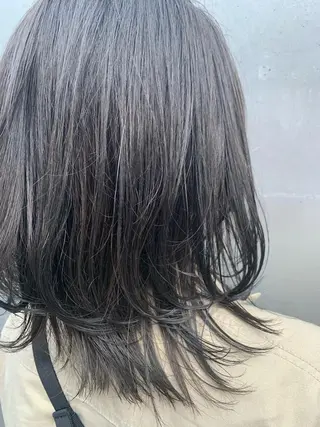 ミディアム カラー ヘアアレンジ ミニボブ/ブリーチ 🌈MISATOのヘアスタイル