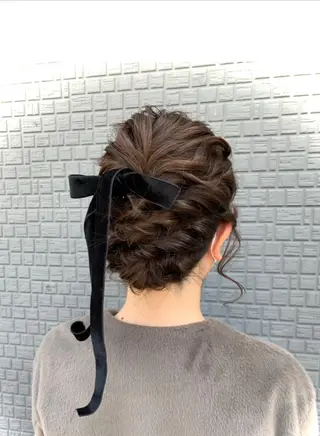 ミディアム ヘアアレンジ 橋口 由佳子のマツエク・マツパデザイン