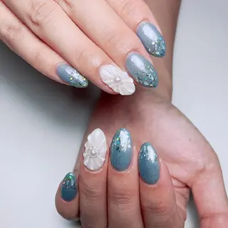 セミロング ネイル ☺︎山部 志麻☺︎のネイルデザイン