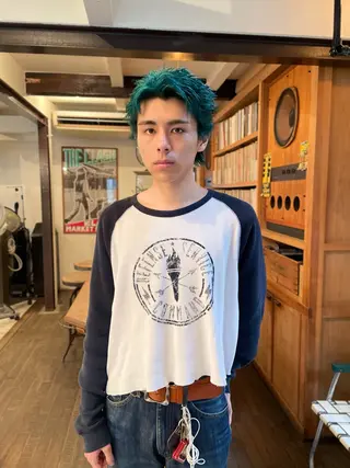 ショート カラー メンズ 篠江 廉のヘアスタイル