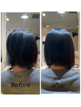 セミロング パーマ 加納 和枝のヘアスタイル
