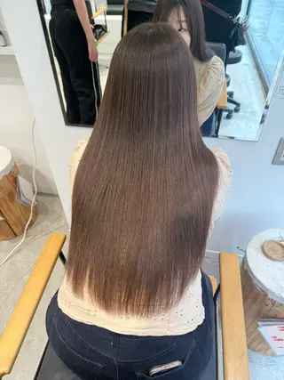 ロング カラー ボブ/美髪矯正 /佐藤 奈巳のヘアスタイル