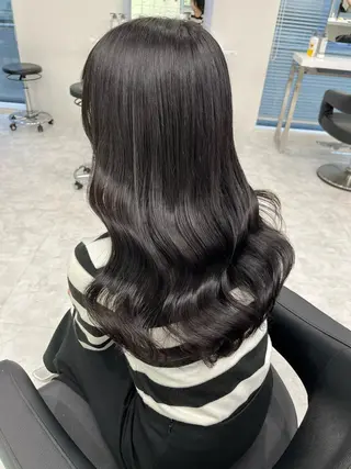 ロング カラー ヘアアレンジ AIN.ANLY.所属・韓国ｶﾞｰﾘｰ 🎀ミスズ🩰のヘアスタイル