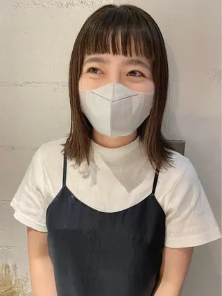 ミディアム カラー ヘアアレンジ 透明感color 🥣suzunaのヘアスタイル