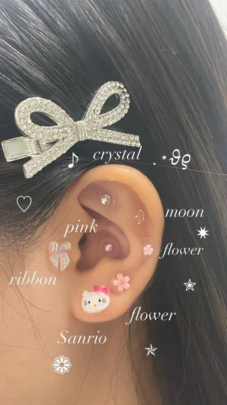 マツエク・マツパ N〜Nail&Eyelashサロン〜所属・💎N💎アイ&耳. ボディージュエリーのマツエク・マツパデザイン