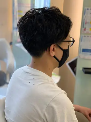 ショート パーマ メンズ トータルビューティー K:R鶴川のヘアスタイル